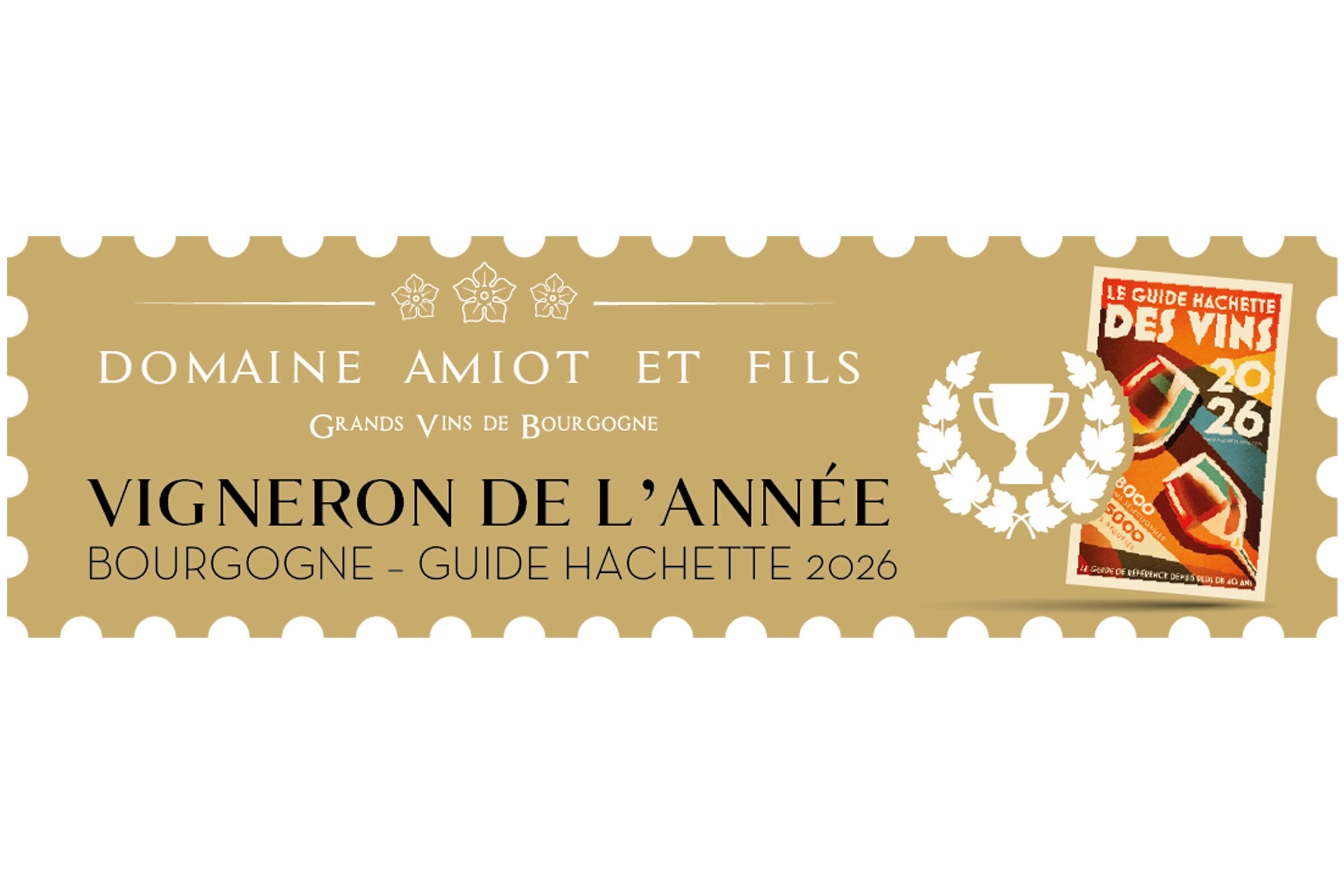 「ドメーヌ・アミオ・エ・フィス」2026年版『ギド・アシェット』において「年間最優秀生産者」に選出！