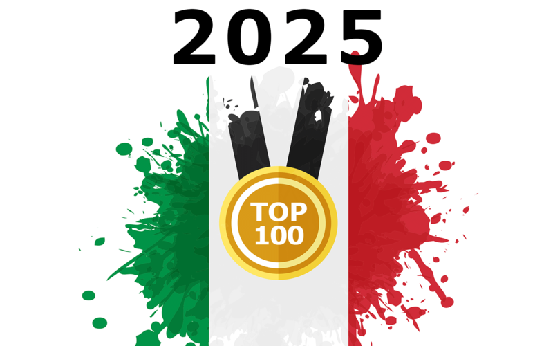 『ジェームス・サックリング』2025 イタリアのTOP 100
